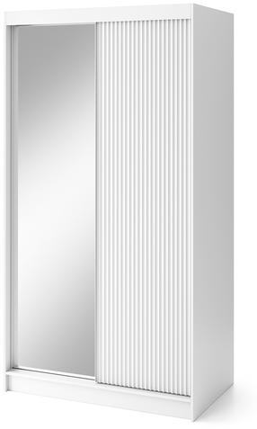 Spinta Biancco II, balta sp., 60 cm x 220 cm x 60 cm, su veidrodžiu