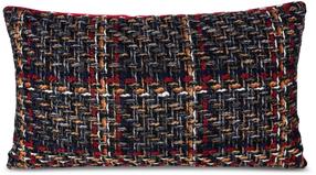 Dekoratīvs spilvena pārvalks PSWA-210, sarkana krās./grafīta krās., 30 cm x 50 cm