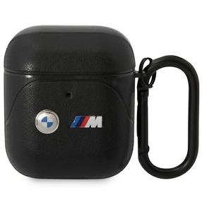 Austiņu futlārs BMW Apple AirPods 1/2, melna krās.