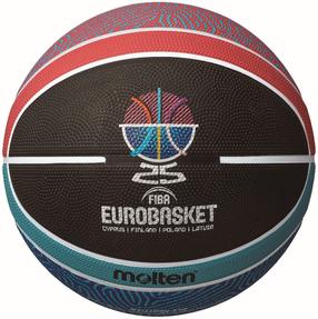Basketbola bumba Molten B7G2000-E5Z, 7 izmērs, zila krās./melna krās./sarkana krās.