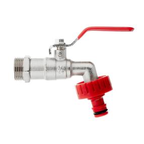 Vārsta krāns ar šļūtenes nipeli Geko 7 G70186, lodveida, ūdensvadam, 3/4", 1"