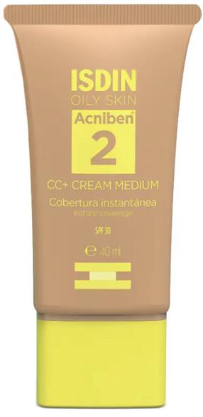 CC kreem Isdin Acniben Instant Coverage, SPF 30, medium, 40 ml