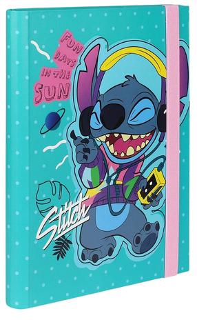 Mapes ar gumiju Disney Stitch Blue Nr. 2, A5 Daudzkrāsaina