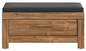 Batų dėžė Gent, ąžuolo, 101 cm x 40 cm x 50 cm