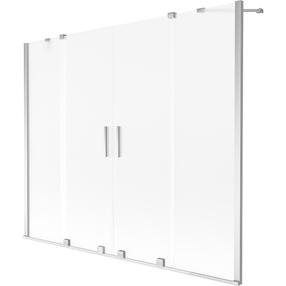 Vannas siena Mexen Velar Duo, 190 cm x 150 cm, chrome krās./matēta faktūra