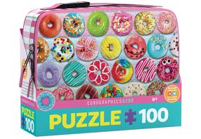 Пазл Eurographics Delightful Donuts Lunch Bag 9100-5825, 48.2 см x 33 см, 100 шт., многоцветный