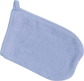 Pirštinė plaušinė kūdikiams ir vaikams BabyMatex Frotte, mėlyna sp., 14 cm