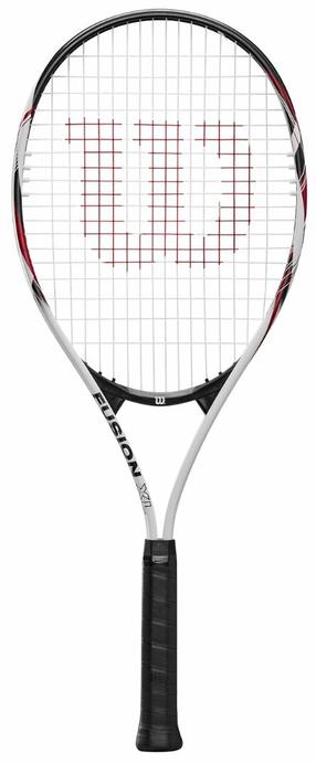 Teniso raketė Wilson Fusion XL, balta sp./juoda sp.