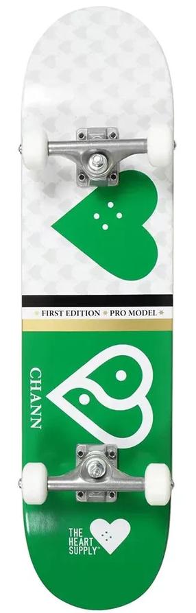 Skrituļdēlis Heart Supply Society Pro Complete Chris Chann, balta krās./zaļa krās.