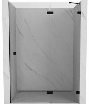 Dušo durys Mexen Lunar 834-130-000-70-00-P, 130 cm x 200 cm, juoda sp./grūdintas