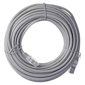 Кабель UTP CAT5E LAN 2x RJ45 RJ-45 Male, RJ-45 Male, 15 м, серый цв.