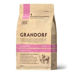 Sausas kačių maistas Grandorf GDCD0140, ėriena/kalakutiena, 0.400 kg