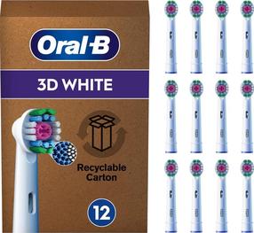 Elektriskās zobu birstes galviņa Braun 3D White, balta krās., 12 gab.