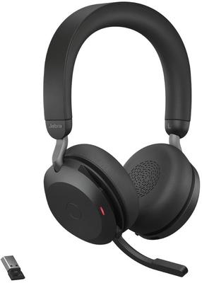 Vadu austiņas Jabra Evolve2 75 UC Link380a, melna krās.