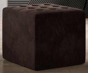 Pufs Nolla Monolith 29, tumši brūna krās., 40 cm x 40 cm x 41 cm
