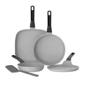 Pannu komplekts BergHOFF Uqonic Downdraft, Ø 26 cm, alumīnijs