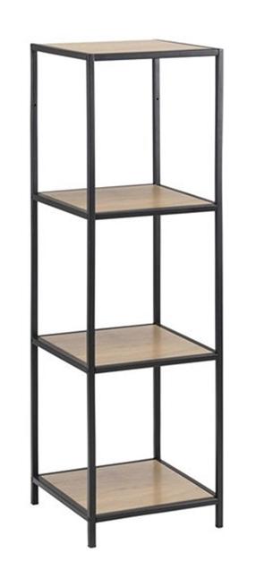 Напольная полка Home4you Seaford, дубовый цв., 119.5 см x 37 см x 35 см