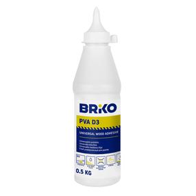 Klijai universalūs Briko PVA D3, 0.5 kg, balta sp.