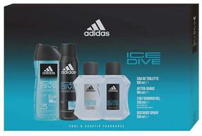 Dovanų komplektas vyrams Adidas Ice Dive, 4 vnt.