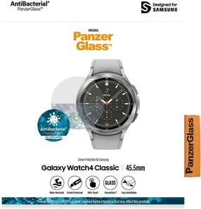 Aizsargstikls PanzerGlass, For Samsung Galaxy Watch4 Classic - 45.5mm, caurspīdīga krās.