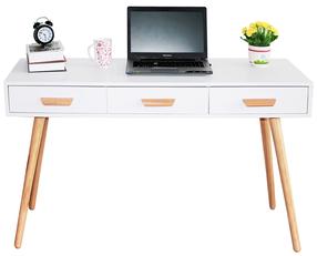 Rašomasis stalas GoodHome Modern WYJ-039, ąžuolo/balta