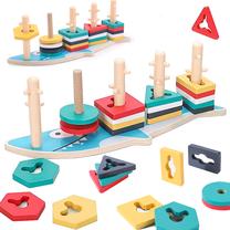 Lavinimo žaislas Educational Puzzle Shark, 13 cm, įvairių spalvų