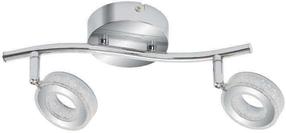 Светильник потолочный Candellux Vinola 92-65605, LED, 3000 °К, 2 x 5 Вт, прозрачный цв. / хромовый цв.