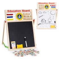 Piešimo lenta EcoToys Educational Board MB552, 44 cm, ruda sp./balta sp./juoda sp.