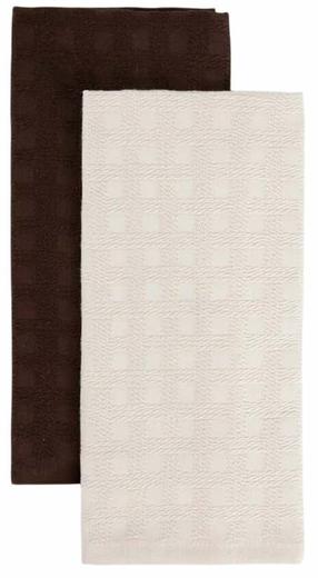 Köögirätikute komplekt Homla Arezzo 246371, pruun v./valge v., 60 cm x 40 cm, 2 tk