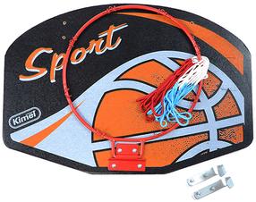 Piekarināms basketbola dēlis ar stīpu Kimet Orange Ball