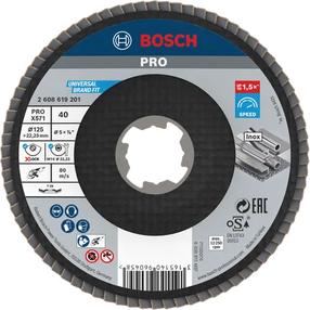 Lapiņu slīpēšanas disks Bosch X-Lock X571, 125 mm x 22.23 mm