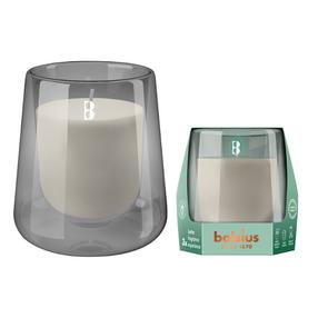 Žvakė, aromatinė Bolsius Clean Light Cedarwood & Vetiver, 24 h, pilka sp.
