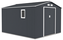 Sodo sandėliukas Hudson, 319 cm x 267 cm x 202 cm, juoda sp.