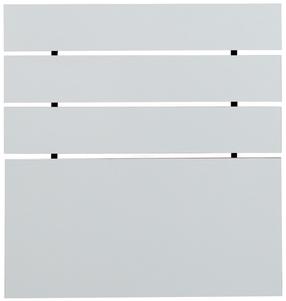 Lovos galvūgalis Kalune Design Fuga, 3 cm x 90 cm, 100 cm, balta sp.