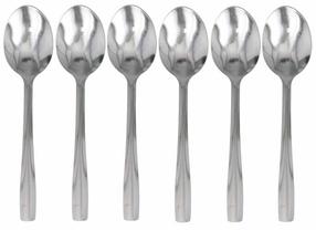 Dessertlusikas Kitchen&GO, roostevaba teras, hõbe v., 6 tk, 19 cm