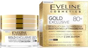 Veido kremas Eveline Gold Exclusive 80+, 50 ml, 80+