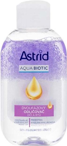 Akių makiažo valiklis Astrid Aqua Biotic Two-Phase, 125 ml