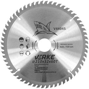 Saeketas Verke V44045, 210 mm x 32 mm