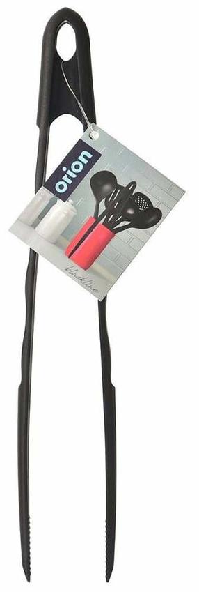 Virtuvinės žnyplės Orion Blackline, 29 cm, 2 cm, juoda sp.