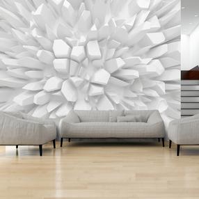 Фотообои Artgeist White Dahlia, 175 см x 175 см