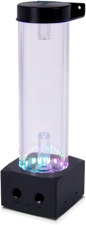 Reservuaar Alphacool Core 200 Aurora Reservoir D5/VPP Acetal/Acryl, 0.4 l, 7.65 cm, läbipaistev v./must v.