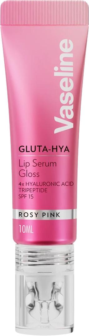Lūpu spīdums Vaseline Gluta-Hya Plump & Dewy, 10 ml, rosy pink