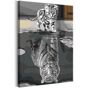 Glezna pēc numuriem Artgeist Reflection From The Future n-A-1221-d-a, 40 x 60 cm