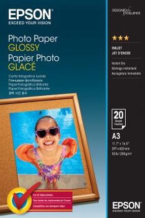 Fotopopierius Epson Glossy 20 Sheets, A3