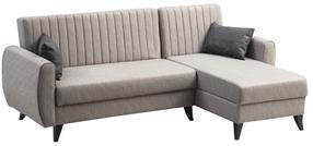 Sofa-lova Hanah Home Alkon 730MST1301, šviesiai pilka sp., 130 x 223 cm x 86 cm