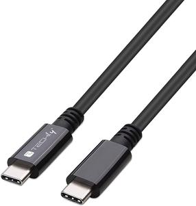Кабель Techly 362602, 2 x USB-C, 80 см, черный цв., 100 Вт