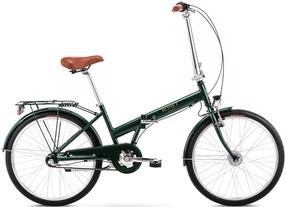 Jalgratas kokkuklapitavad Romet Jubilat Classic, 24 ", 15" raam, roheline v.