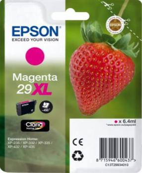 Tintes printera kasetne Epson Claria 29XL Ink Cartridge Magenta, sarkana krās.