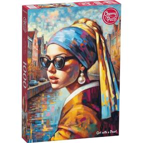 Dėlionė CherryPazzi 1000 Girl with a Pearl 30844 30844, 50 cm x 70 cm, 1000 vnt.
