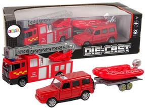 Mängu tuletõrjeauto Lean Toys Die-Cast 13311, punane v.